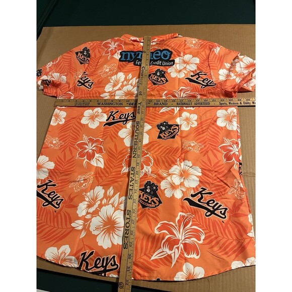 NEW Frederick Keys Baltimore Orioles Minor League Baseball Hawaiian Shirt XL - Picture 7 of 7